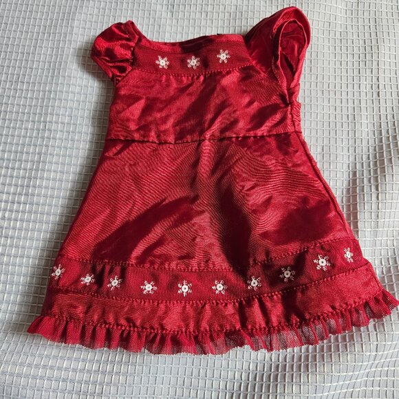 American Girl Scarlet and Snow Holiday dress - Picture 1 of 4